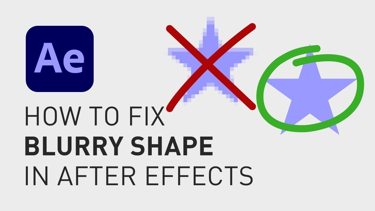 Com arreglar les formes borroses a After Effects: què fer si les vostres capes de forma estan fora de focus